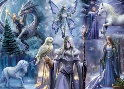 Bluebird Puzzle: Anne Stokes - Winter Fantasy (1000)