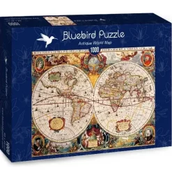 Bluebird Puzzle: Antique World Map (1000)