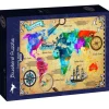 Bluebird Puzzle: Colorful World Map (2000)