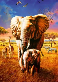 Bluebird Puzzle: Elephant (1000)