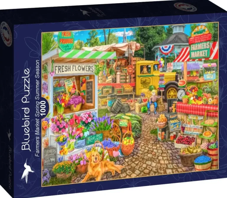Bluebird Puzzle: Farmers Market Spring Summer Season (1000)