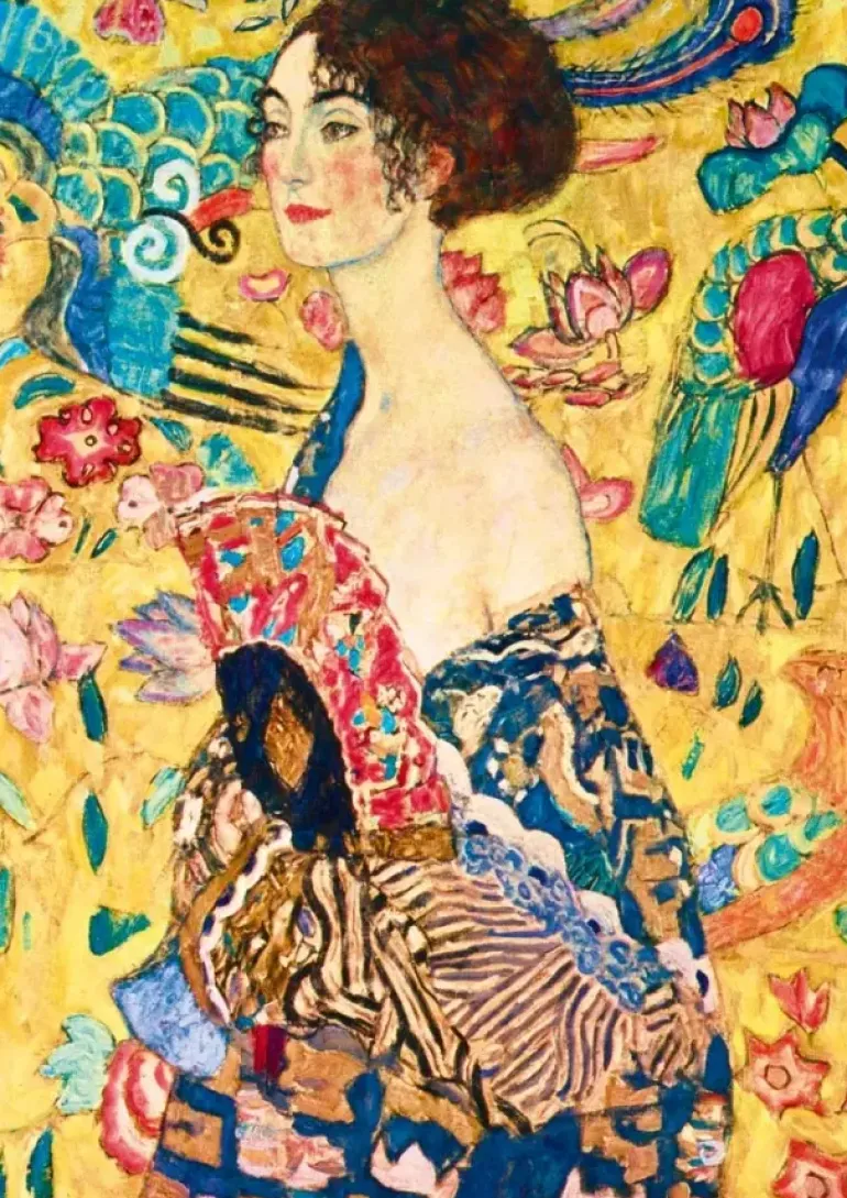 Bluebird Puzzle: Gustav Klimt - Lady With Fan, 1918 (2000)