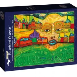Bluebird Puzzle: Hundertwasser - Irinaland Over the Balkans, 1969 (1000)