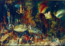Bluebird Puzzle: Jan Bruegel the Elder - Allegory of Fire, 1608 (1000)