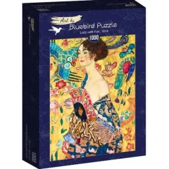 Bluebird Puzzle: Klimt - Lady With Fan, 1918 (1000)