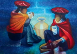 Bluebird Puzzle: Louis Toffoli - Les Marchandes (Pérou), 1975 (1000)