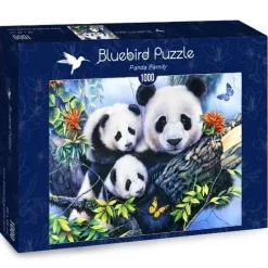 Bluebird Puzzle: Panda Family (1000)
