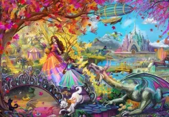 Bluebird Puzzle: Rose Cat Khan - Autumn Castle Festival (1000)