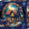 Bluebird Puzzle: Round - Le Cottage Fleuri (501)