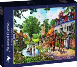 Bluebird Puzzle: Steve Crisp - A Village in Summer (1000)