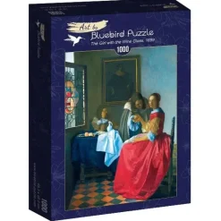 Bluebird Puzzle: Vermeer - The Girl with the Wine Glass, 1659 (1000)
