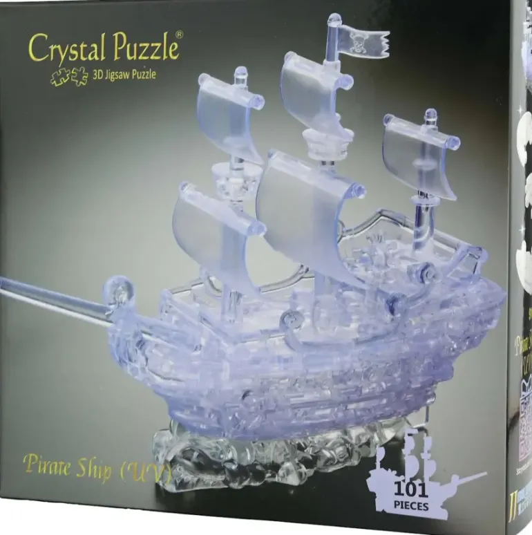 Crystal Puzzle: Pirate Ship - Clear UV (101)