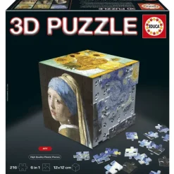 Educa: 3D Puzzle Cube - Art (6 x 36)