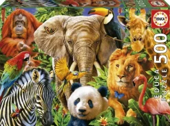 Educa: Wild Animal Collage (500)