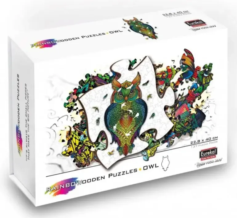 Eureka: Rainbow Wooden Puzzles, Owl (137)
