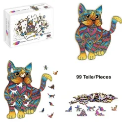 Eureka: Rainbow Wooden Puzzles, Cat (99)