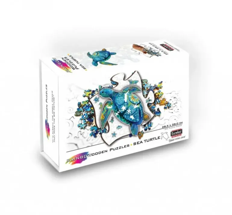 Eureka: Rainbow Wooden Puzzles, Sea Turtle (125)
