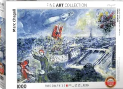 EuroGraphics: Chagall - View of Paris (1000)