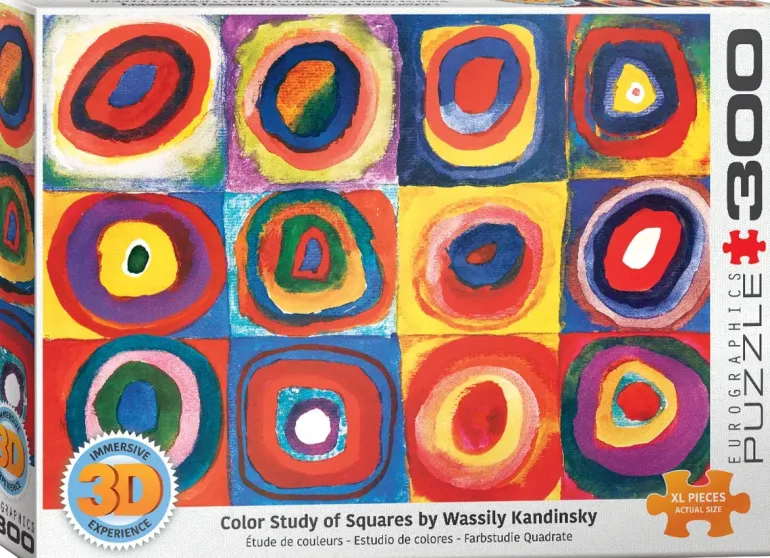EuroGraphics: Color Study of Squares by Wassily Kandinsky - 3D Effekt (300)
