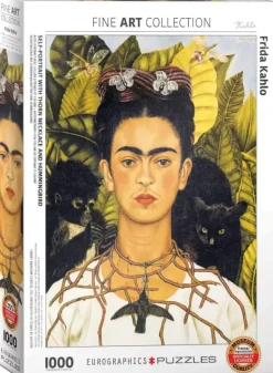 EuroGraphics: Frida Kahlo - Self-Portrait with Thorn Necklace and Hummingbird (1000)