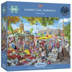 Gibsons: Steve Crisp - Market Day, Norwich (1000)