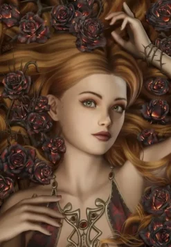 Grafika: Cris Ortega - Burnt Rose (1000)