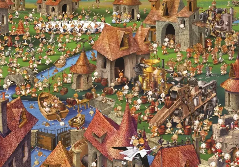 Grafika: Francois Ruyer - Rabbits! (1000)