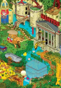 Grafika: Nantes - Green 2 (1000)