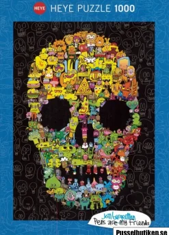 Heye: Jon Burgerman - Doodle Skull (1000)