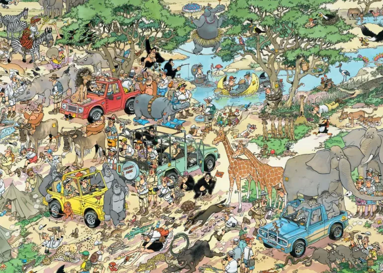 Jan Van Haasteren: 2 x 1000 (Safari, The Storm)