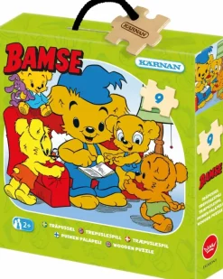 Kärnan: Träpussel - Bamse Läser (9)