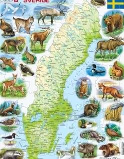 Larsen: Rampussel - Sverigekarta med svenska djur (71)