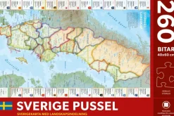 Norstedts: Sveriges Landskap - Sverige Karta med Landskap (260)