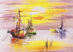 Nova Puzzle: Sunset and Boats (1500)