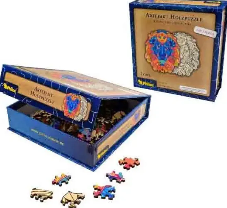 Philos: Artifact Wooden Puzzle - Lion, 2 in 1 (177)