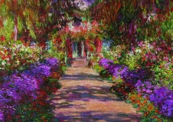 Piatnik: Claude Monet - A Pathway in Monet's Garden (1000)