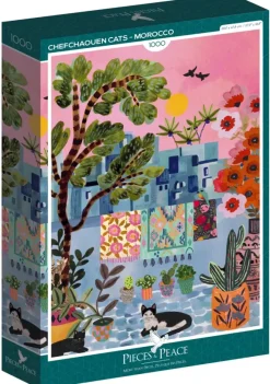 Pieces & Peace: Chefchaouen Cats - Morocco (1000)