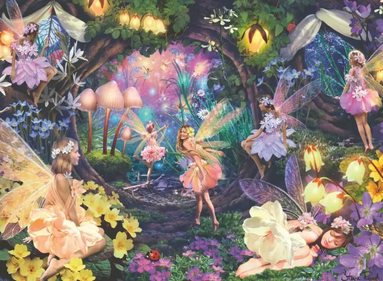 Ravensburger: Color Star Line - Fairy Garden (100)