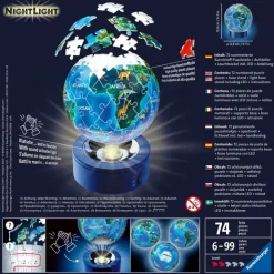 Ravensburger: 3D - Childrens Globe Nightlight, Earth by Night (74)