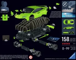 Ravensburger: 3D - Lamborghini Huracan EVO, Green (158)