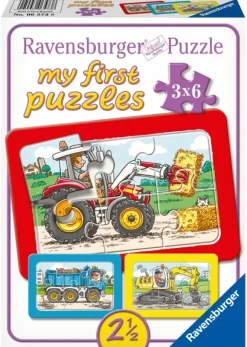 Ravensburger: Excavator, Tractor and Dump Truck (3 x 6)