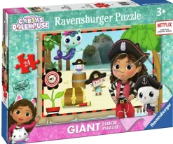 Ravensburger: Golvpussel - Gabbys Dollhouse, Gabbys Pirate Adventures! (24)