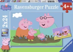 Ravensburger: Greta Gris - Happy Family Life (2 x 24)