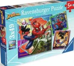 Ravensburger: Marvel - Spider-Man, It's Web-Slinging Time! (3 x 49)
