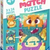 Ravensburger: Mix & Match - Cute Dinos (3 x 24)