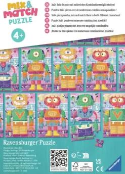 Ravensburger: Mix & Match - Build Your Robots! (3 x 24)