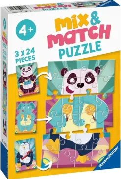 Ravensburger: Mix & Match - Animal Rock! (3 x 24)