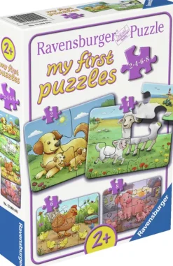 Ravensburger: My First Puzzle - Farm Animal Families (2, 4, 6, 8)
