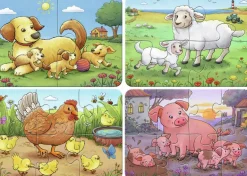 Ravensburger: My First Puzzle - Farm Animal Families (2, 4, 6, 8)