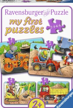 Ravensburger: My First Puzzle - Construction Site Animals (2, 4, 6, 8)